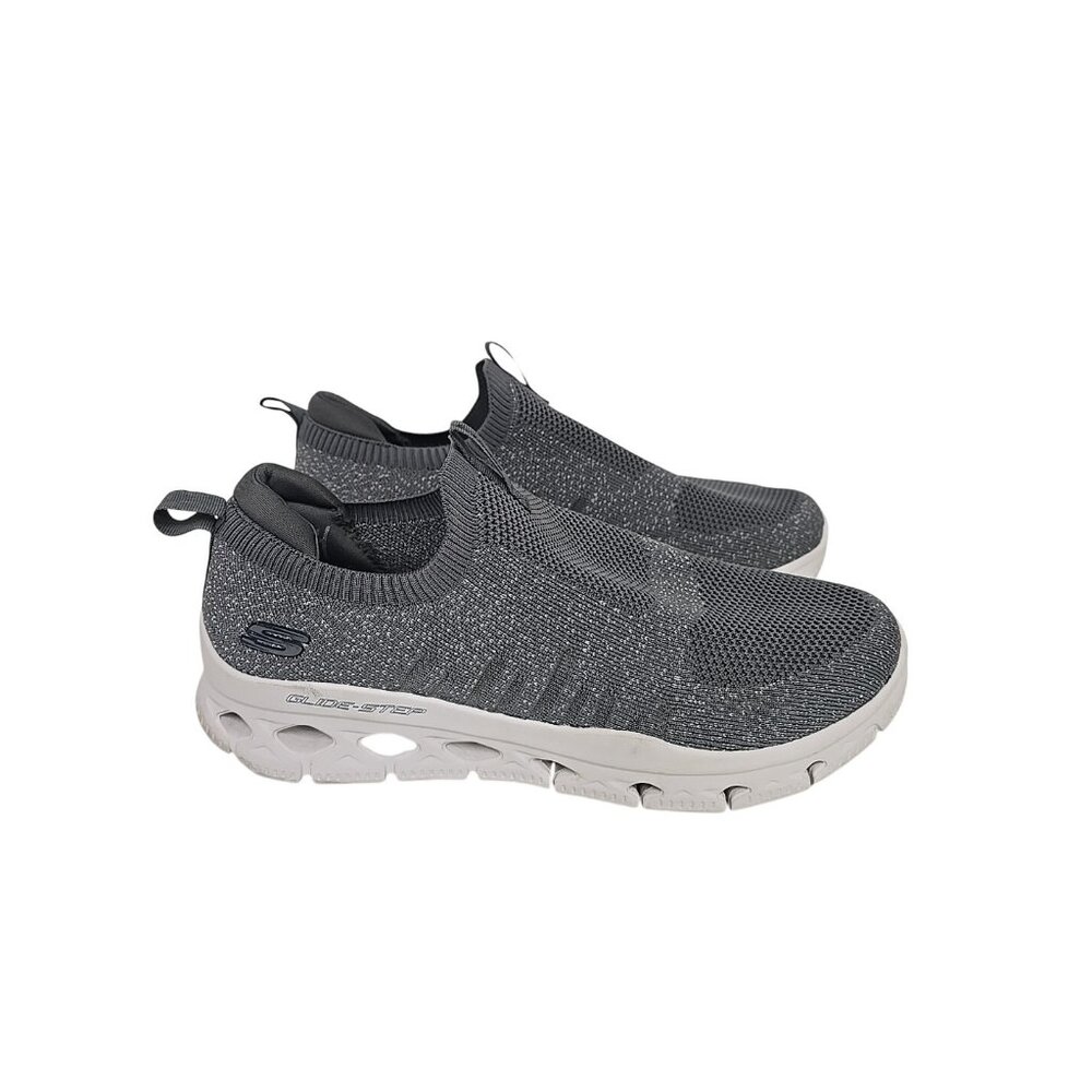 Skechers Men's Glide-Step Flex 232325 Canvas Lifestyle Sneakers Shoes Gray 12M - Picture 2 of 7